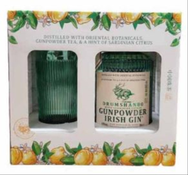 Image sur Drumshanbo Gunpowder Gin Sardinian Citrus + Verre 43° 0.7L